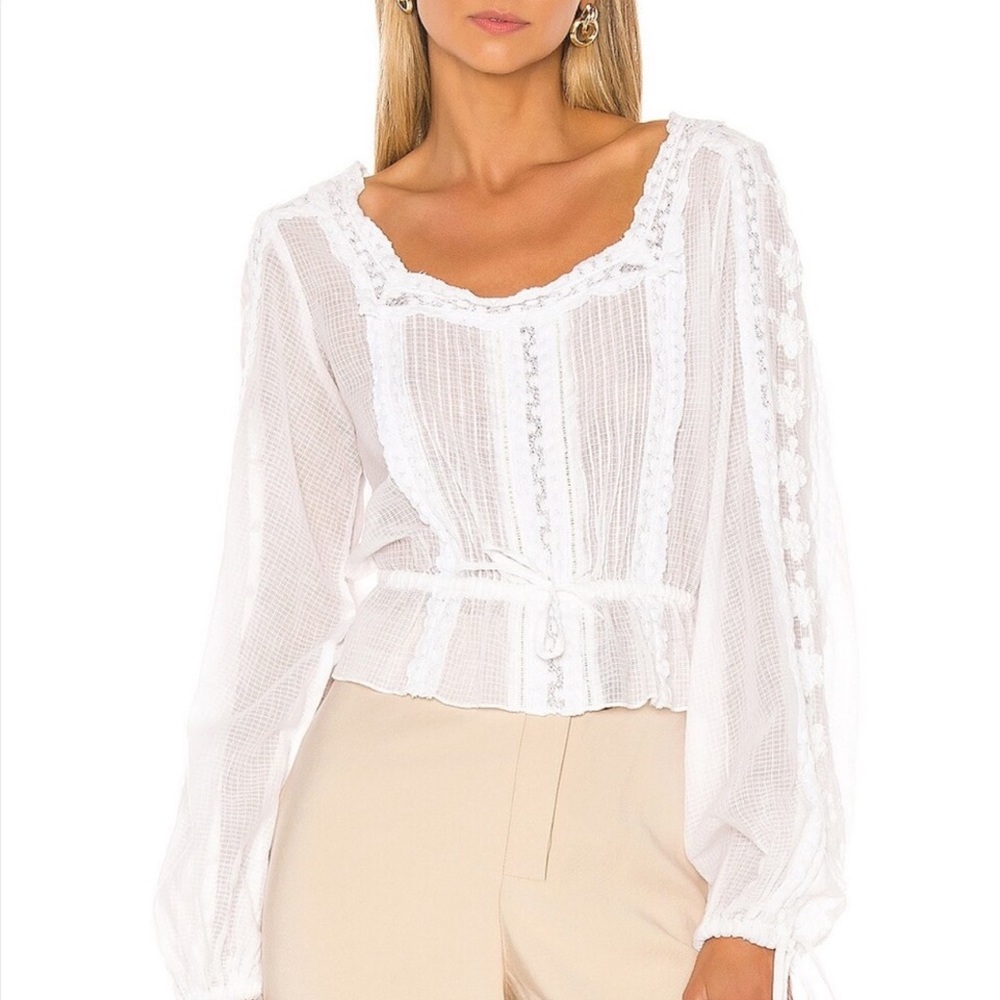 Loveshackfancy Pippa top xs brand new with tags